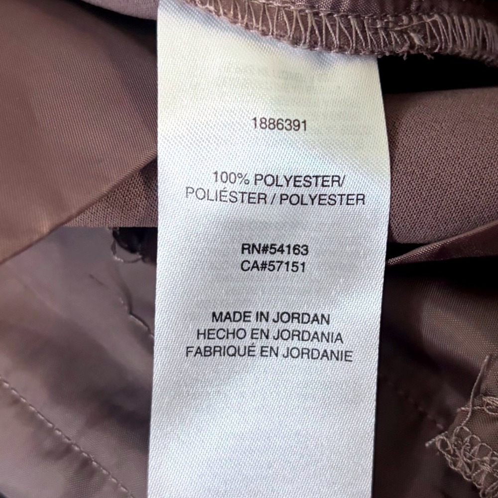 DKNY Womens Mauve Brown Pleated Wide Leg Dress Pants Size 10 New - Picture 7 of 13